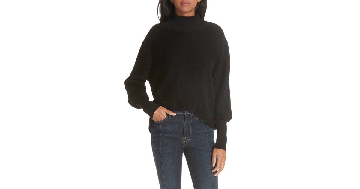Frame chenille top sweater