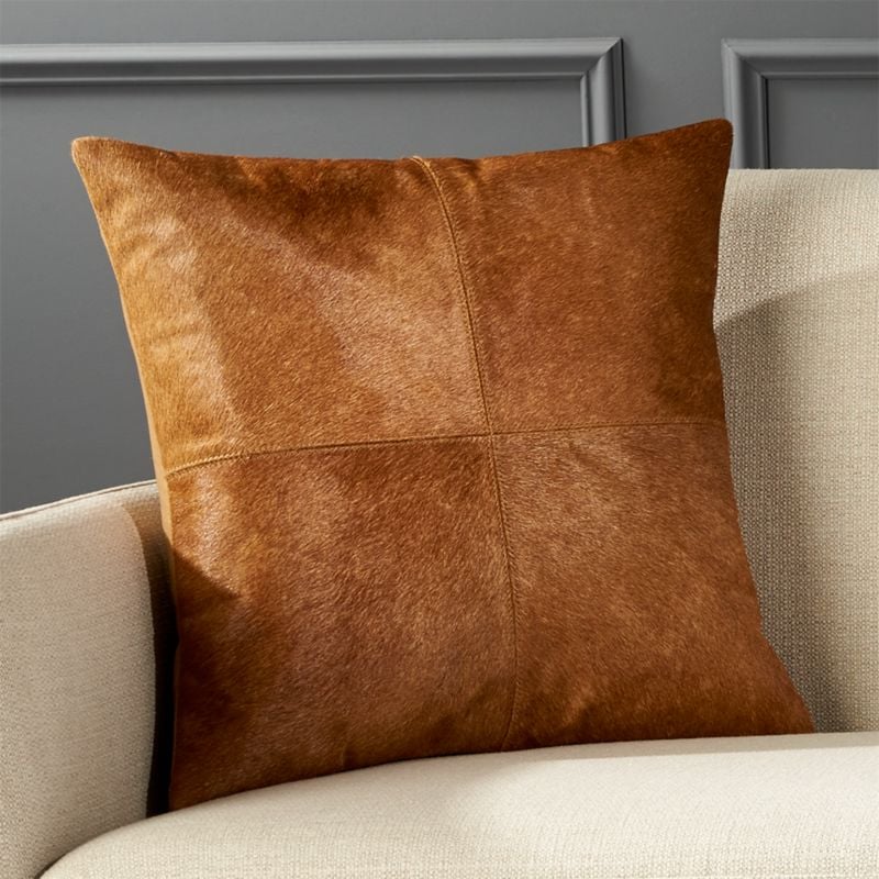 House Stark: Abele Brown Cowhide Pillow