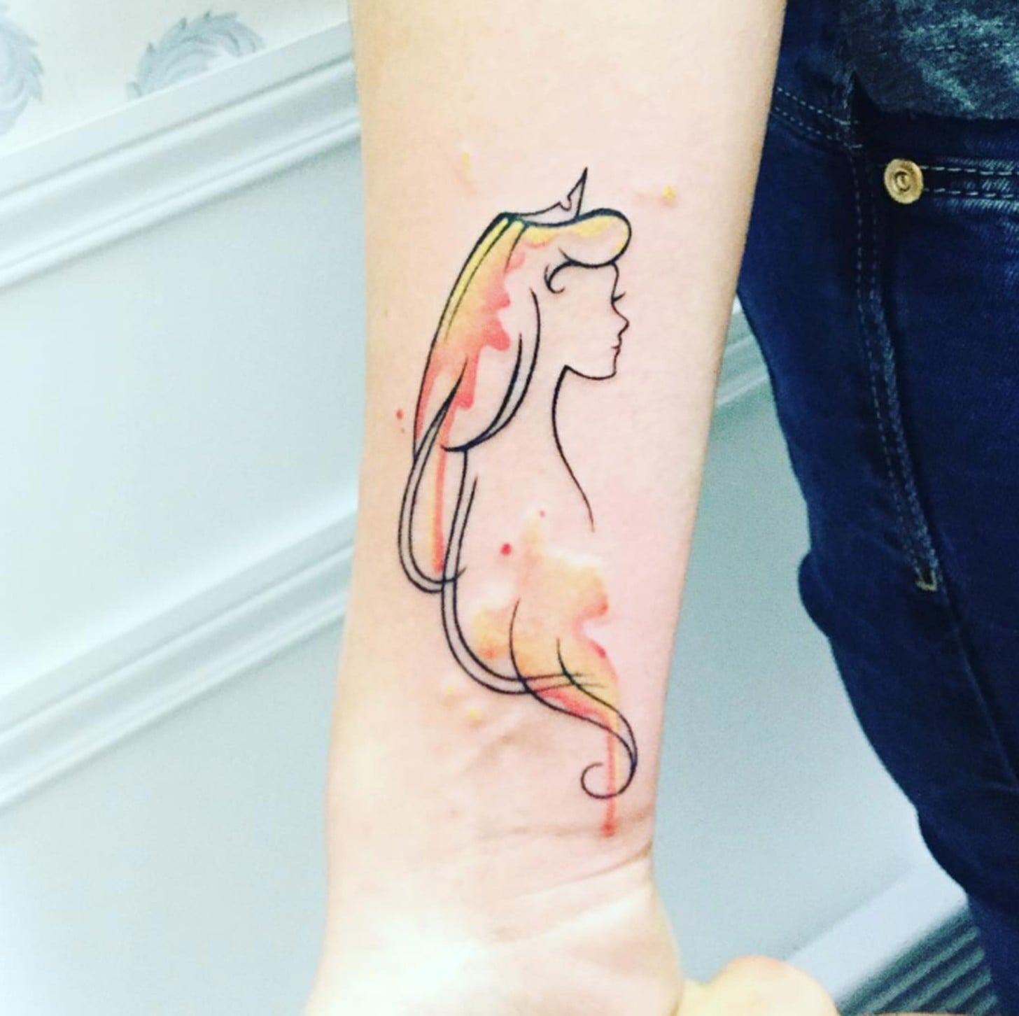 Disney Disneyland Paris Castle Tattoo