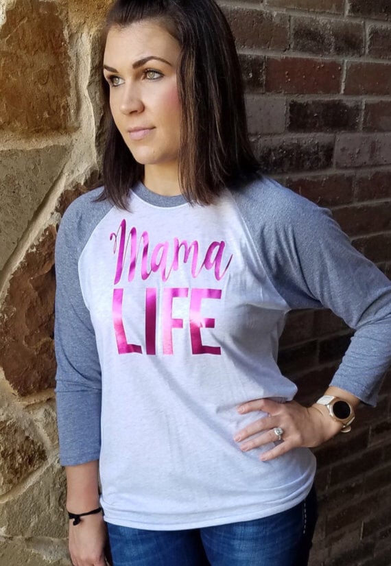 Mama Life Baseball Tee