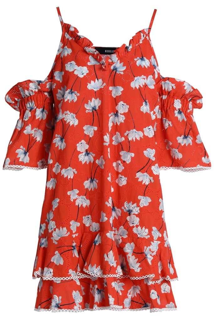 Nicholas Floral-Print Broderie Anglaise Cotton and Silk-Blend Mini Dress