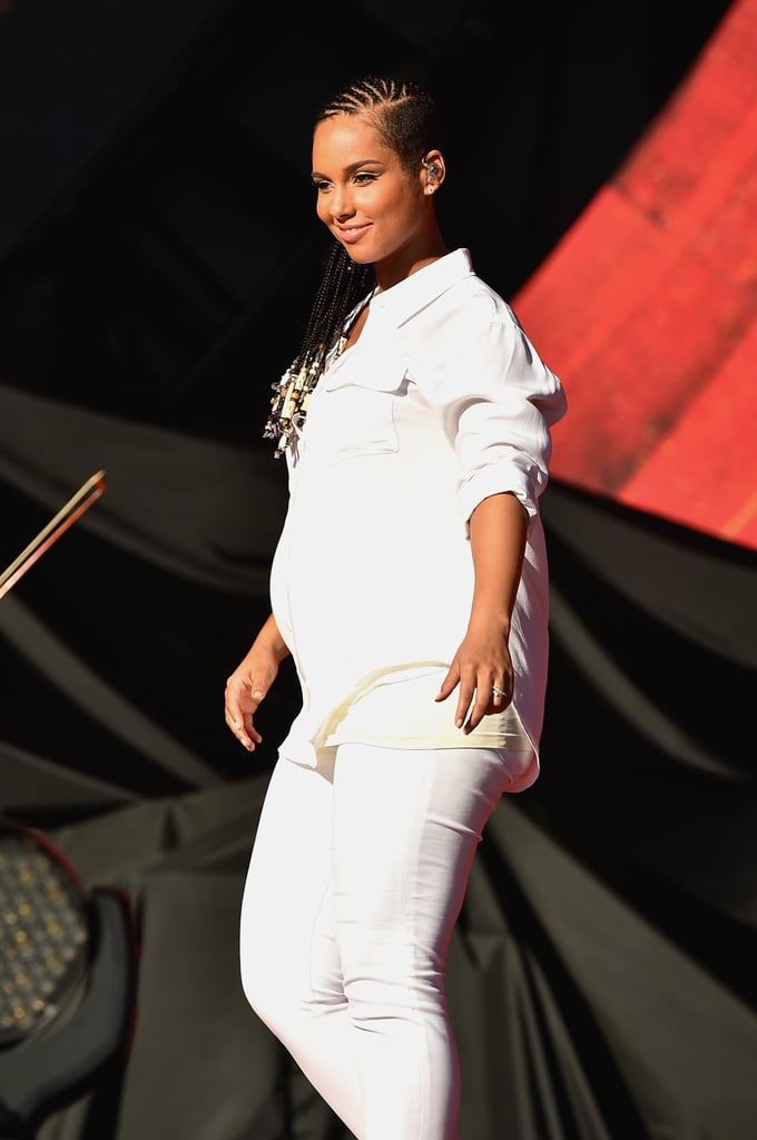 Alicia Keys's Edgy White Look