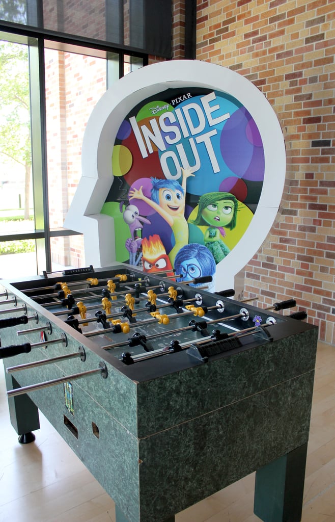 You can play foosball and pool in the entrance, too.