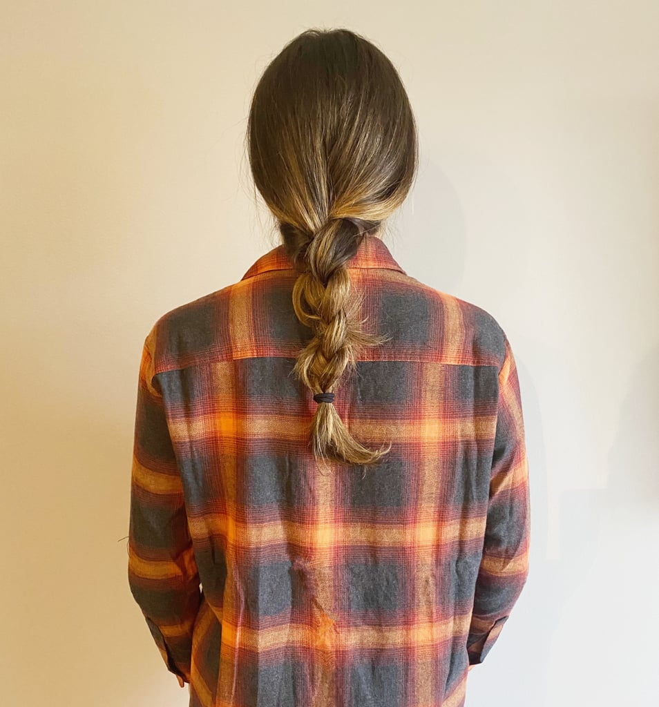 Old Navy Plaid Flannel Boyfriend Tunic Shirt I Editor Review POPSUGAR