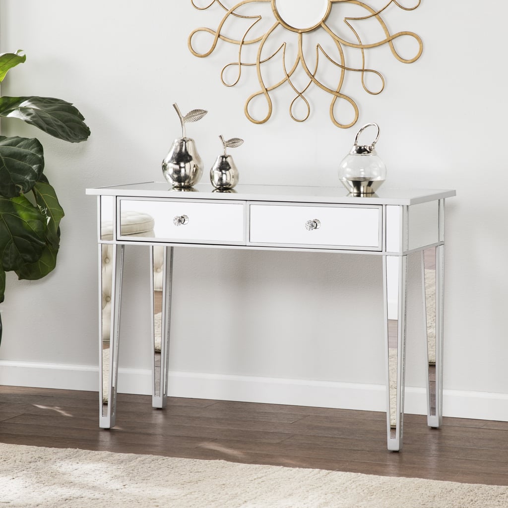 Southern Enterprises Mirrored Console Table