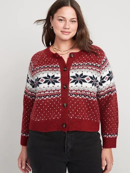 Gifts For Hermana: Old Navy Holiday Fair Isle Cardigan Sweater