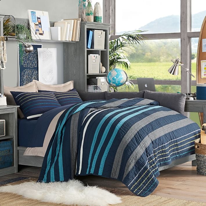 Laid Back Stripes Quilt + Sham