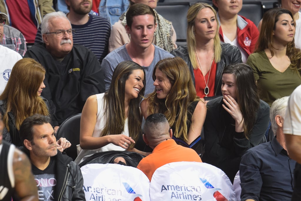 Lea Michele at Clippers Game February 2016