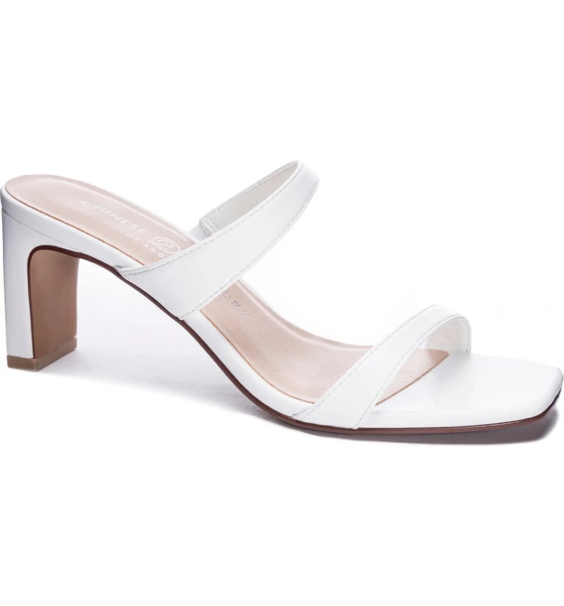White Sandals: Chinese Laundry Yanti Slide Sandal