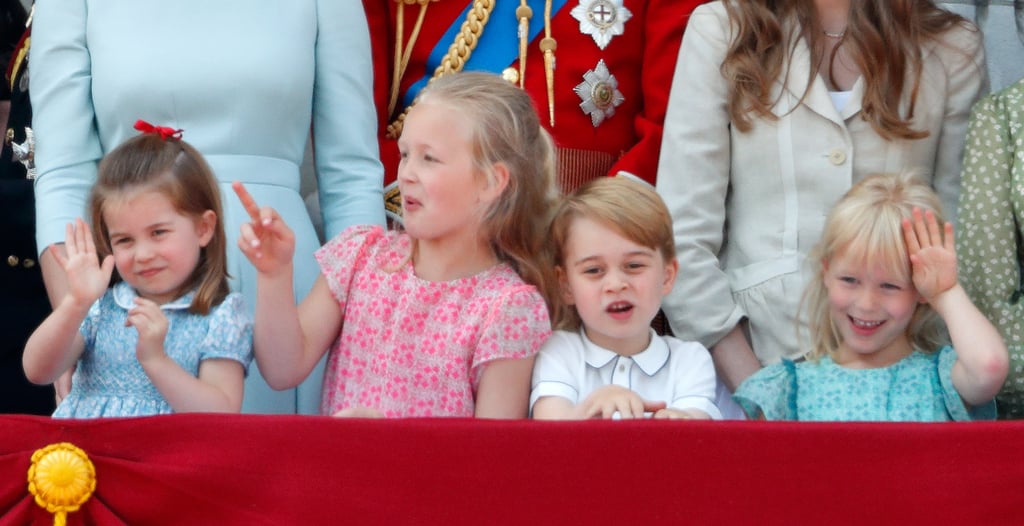 Pictures of Princess Charlotte Waving