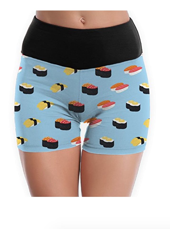 Sushi Pattern Women's Yoga Shorts