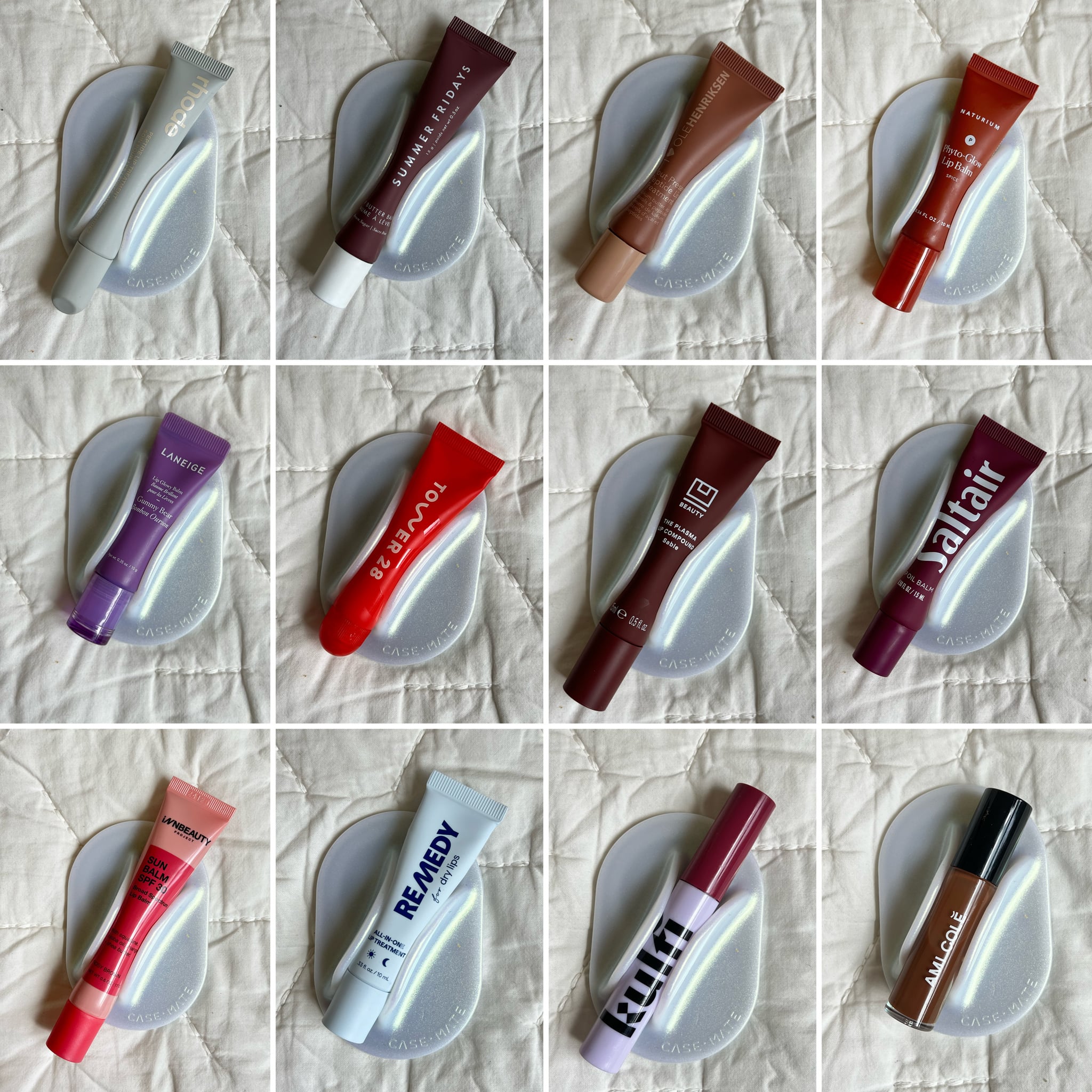 Popular lip balms and glosses in the Case-Mate Glossy MagSafe Lip Gloss Holder.