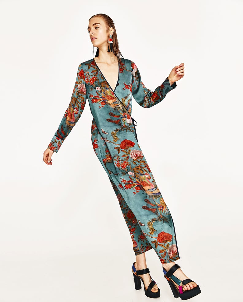 Zara Printed Kimono Dress