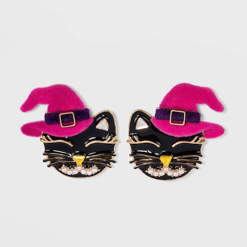 A Wickedly Adorable Find: Sugarfix by BaubleBar Cat Witch Hat Stud Earrings
