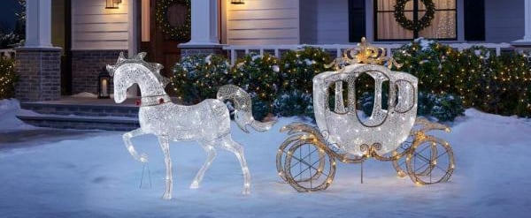 Buy Home Depot's Sparkling Carriage Decorations