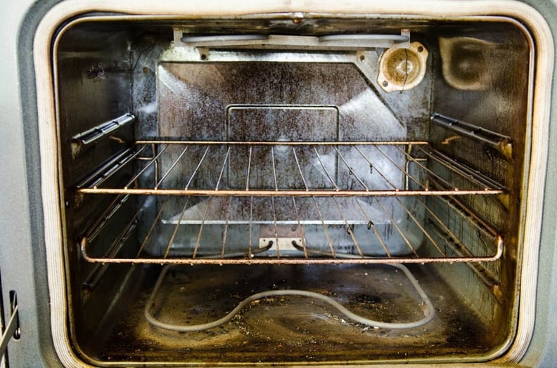 Use this trick to clean oven racks.