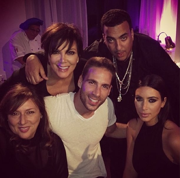 French posed for photos with the Kardashian family.
Source: Instagram user krisjenner