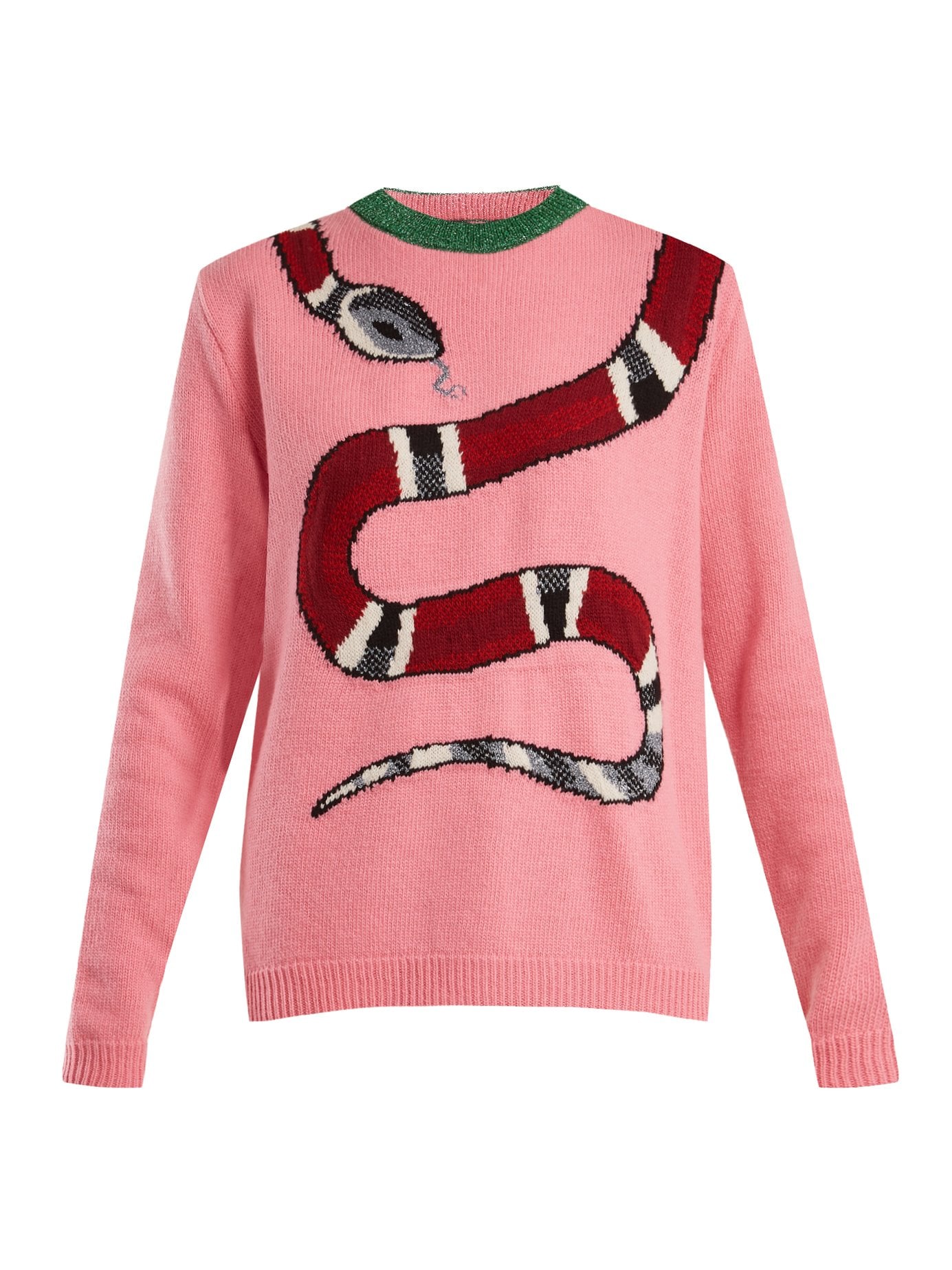 Gucci Snake-Intarsia Wool-Blend Sweater | My Wallet Crying — That's How Special These Gucci Are | POPSUGAR Fashion Photo 2