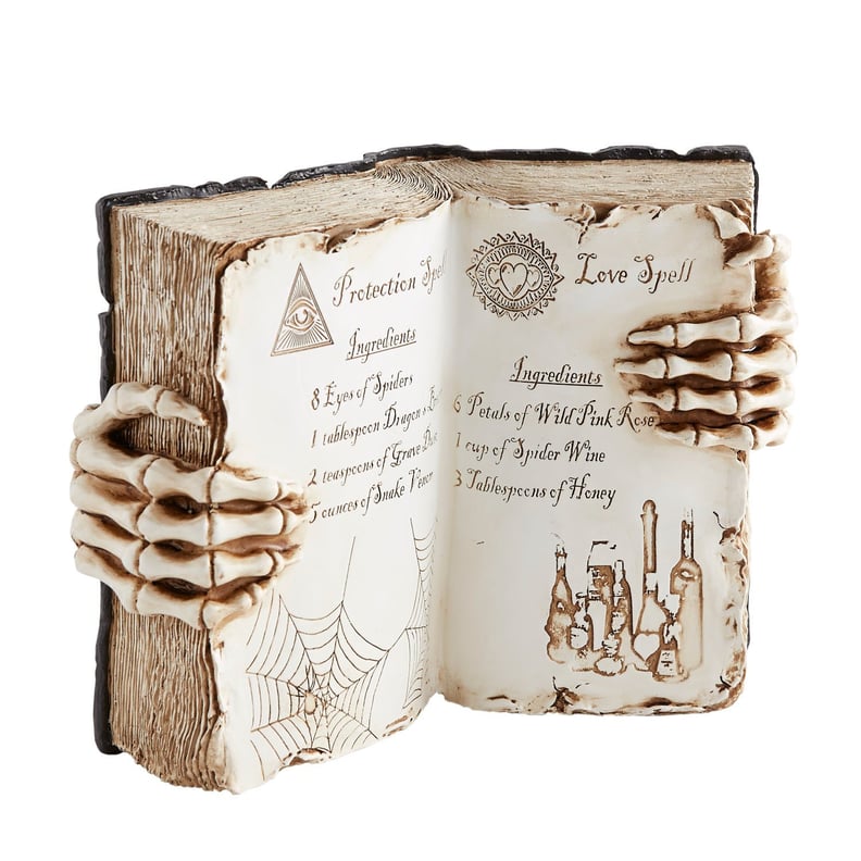 Hand-Painted Halloween Witch's Spell Book