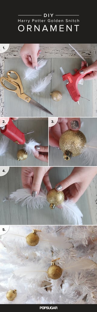 Golden Snitch Christmas Ornament DIY