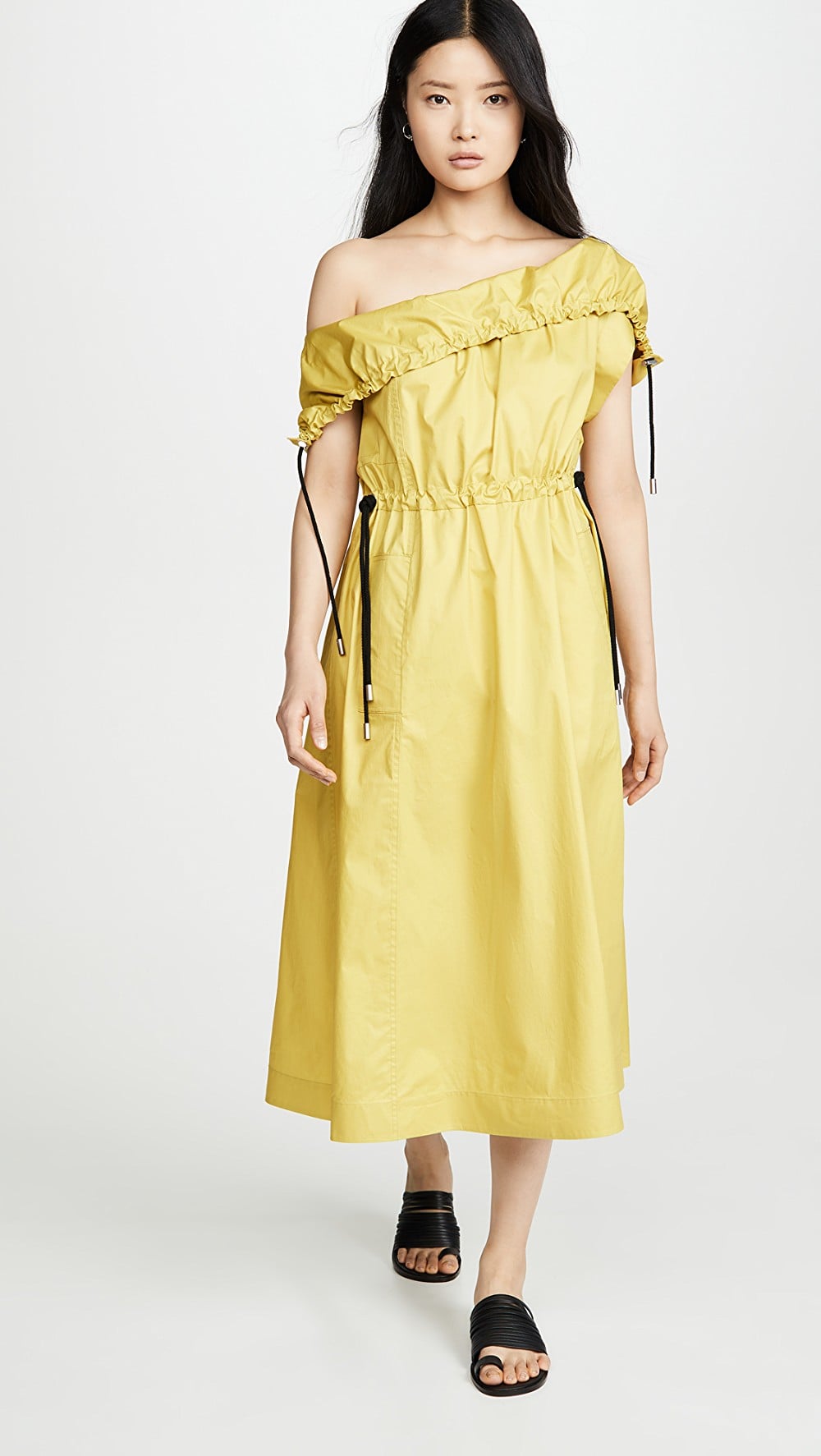 Off the shoulder utility dress outlet