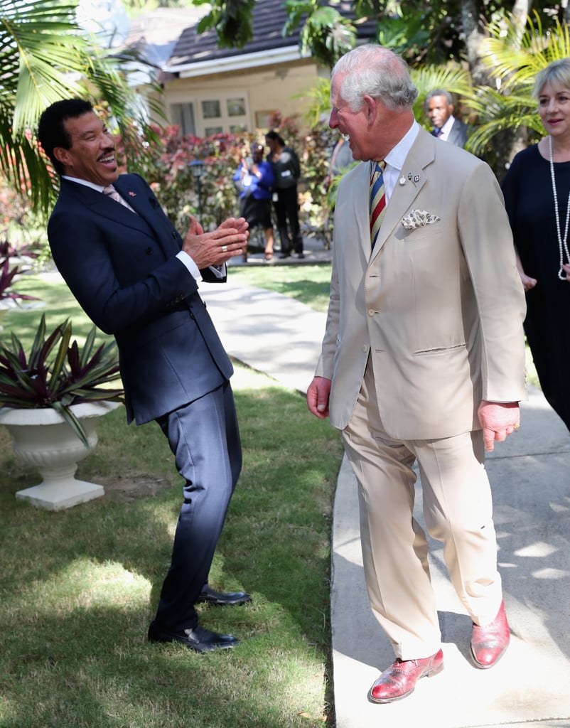 Prince Charles in Barbados With Lionel Richie Pictures