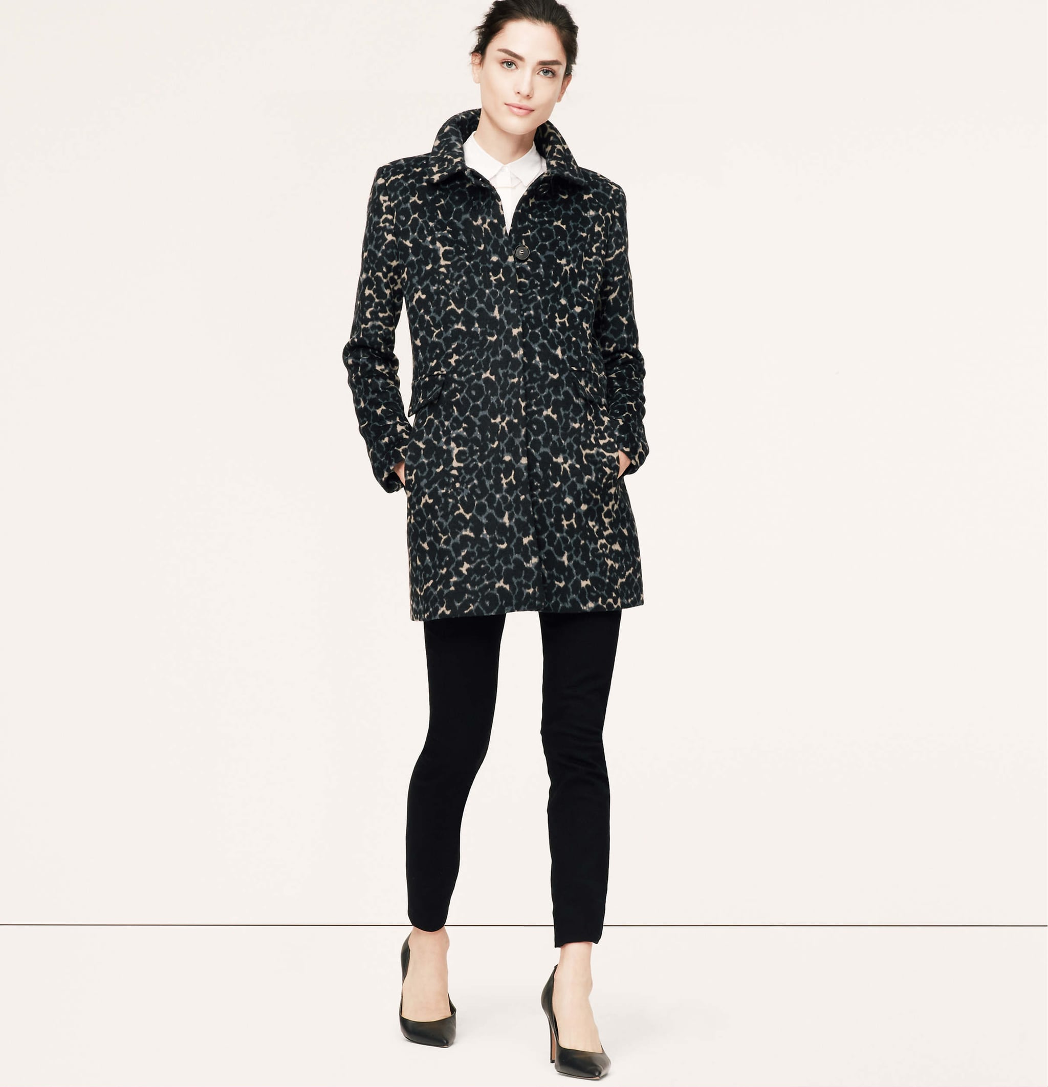 loft leopard coat