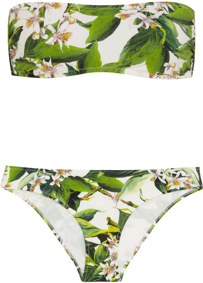 Dolce & Gabbana Orange Blossom-Print Bandeau Bikini ($515) | Kourtney  Kardashian Is Totally About to Sell Out This Mara Hoffman Bikini | POPSUGAR  Fashion Photo 9