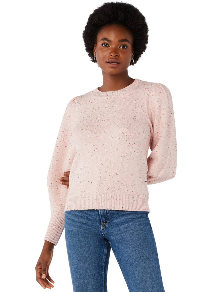 Free Assembly Women's Puff Shoulder Sweater