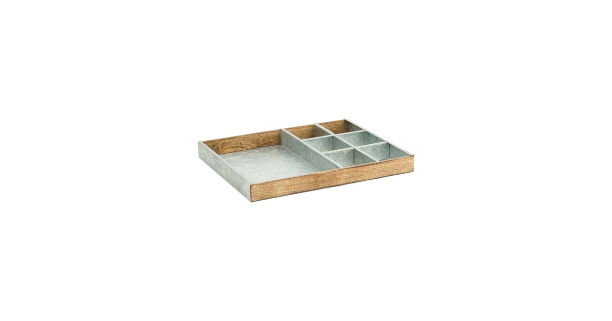 Galvanized Metal Sectioned Tray Best Home Decor From TJ Maxx 2019