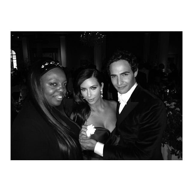 She caught up with makeup artist Pat McGrath and designer Zac Posen, saying, "Zac Posen took me to my 1st fashion event!"
Source: Instagram user kimkardashian