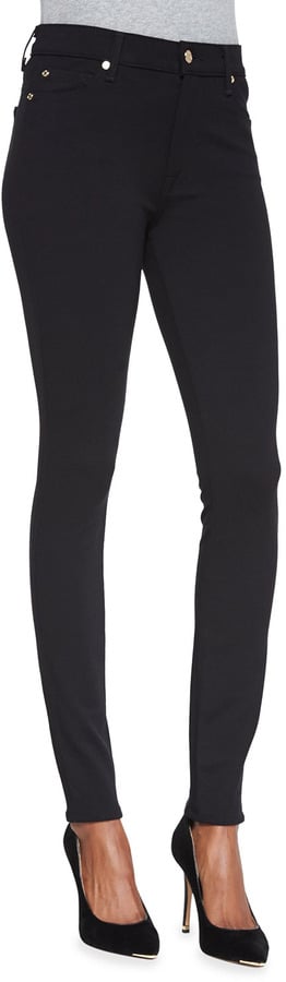 7 For All Mankind High-Waist Doubleknit Skinny Jeans ($168)