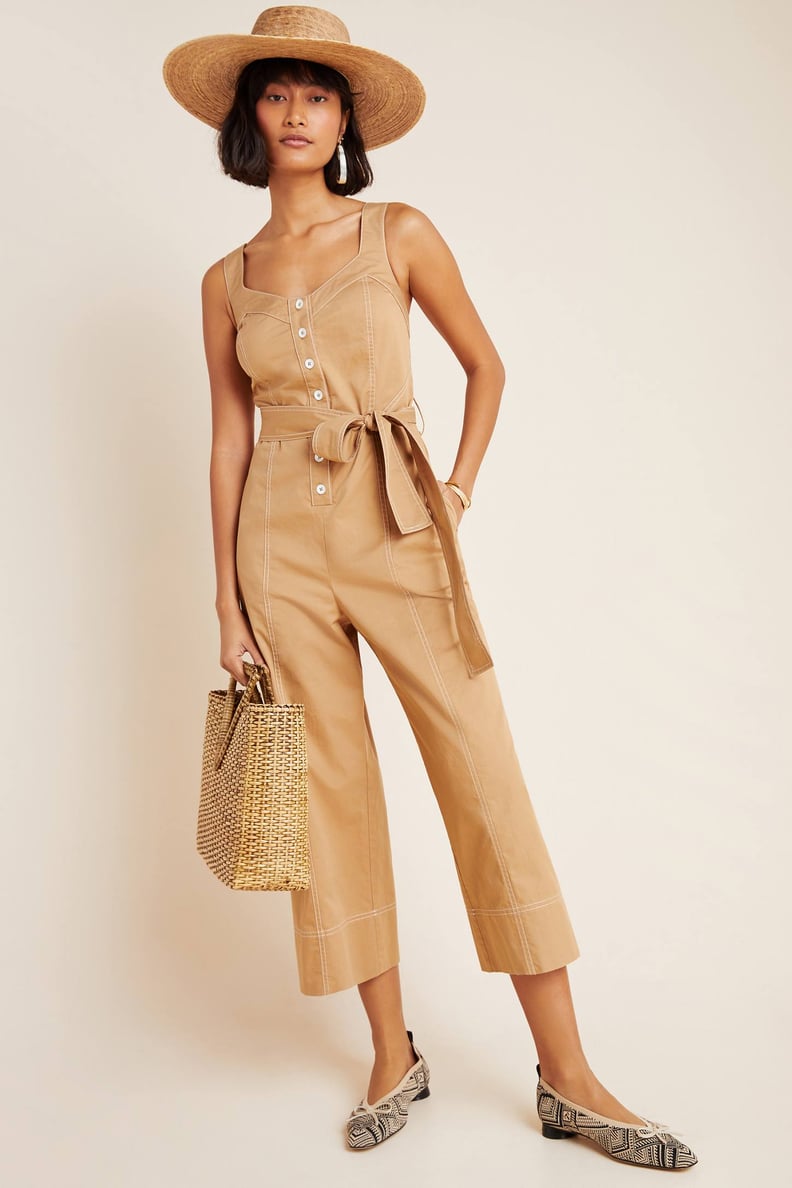 Mischa Contrast-Stitched Jumpsuit