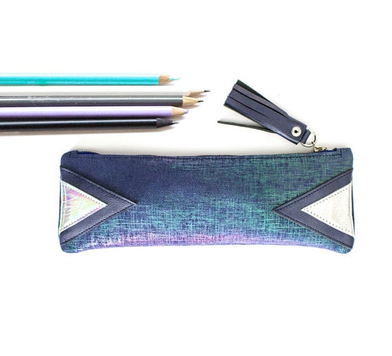 G.malou Hologram Leather Pencil Case ($36)