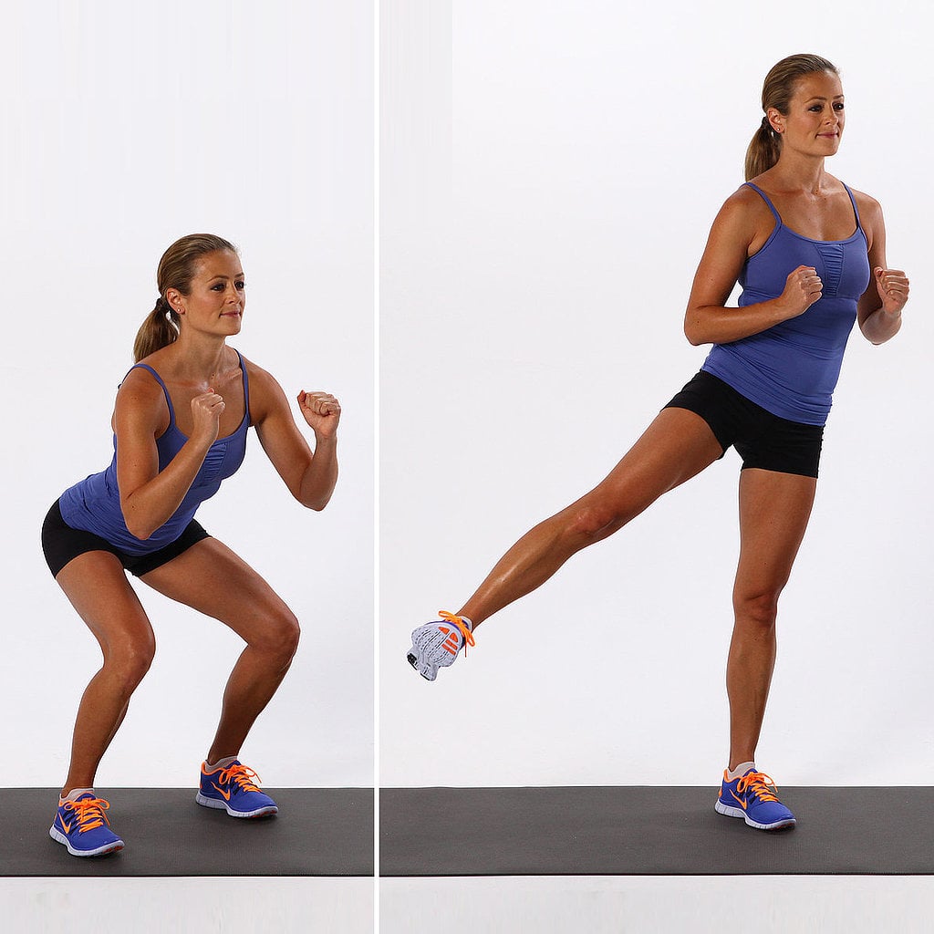 Basic Squat With Side-Leg Lift