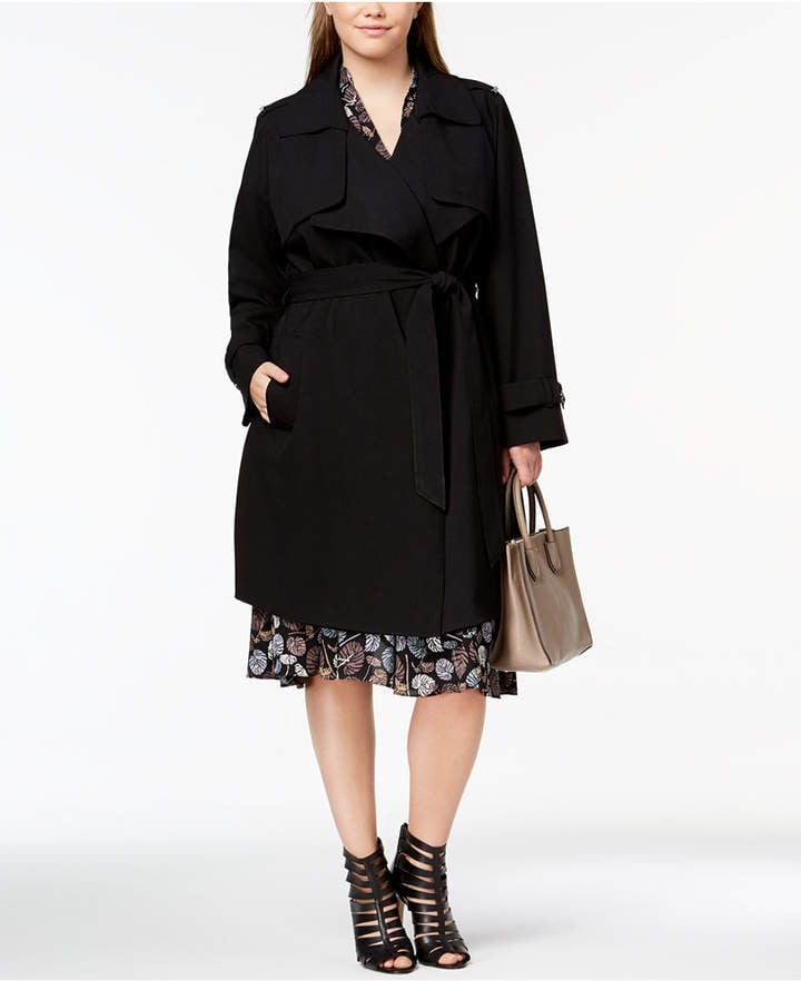 michael michael kors belted wrap coat
