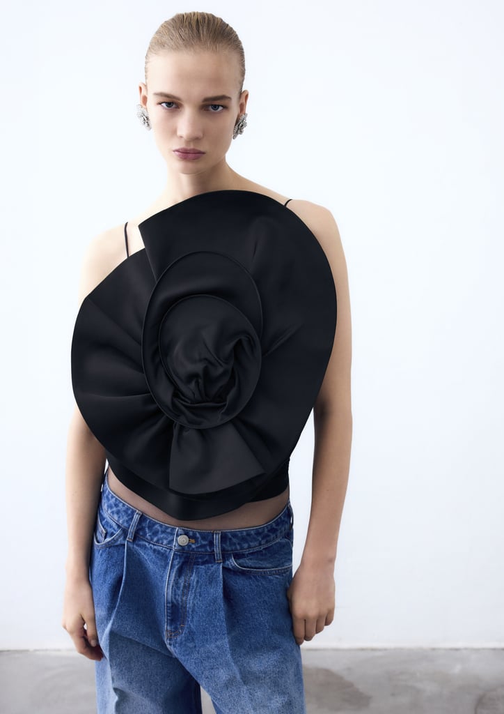 Magda Butrym x H&M Black Rose Top