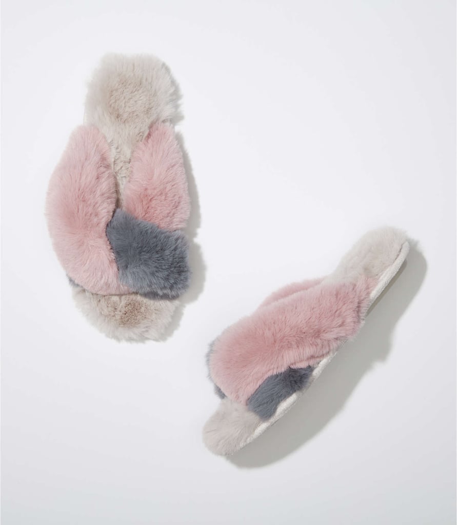 Loft Twist Faux Fur Slippers