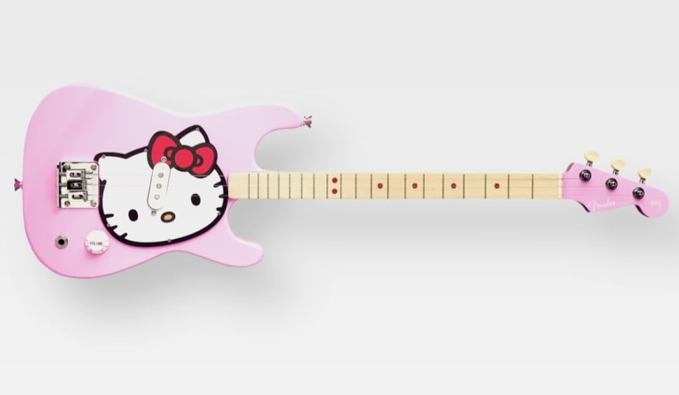 Fender® x Loog® x Hello Kitty® Stratocaster® 3-String Children's Guitar