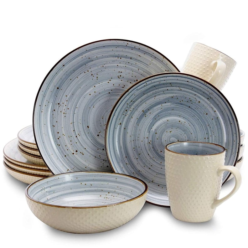 Elama Mellow Blue Dinnerware Set