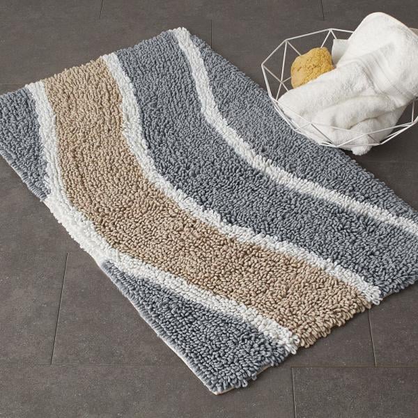 The Company Store Chunky Loop Wavy Natural Cotton Bath Rug