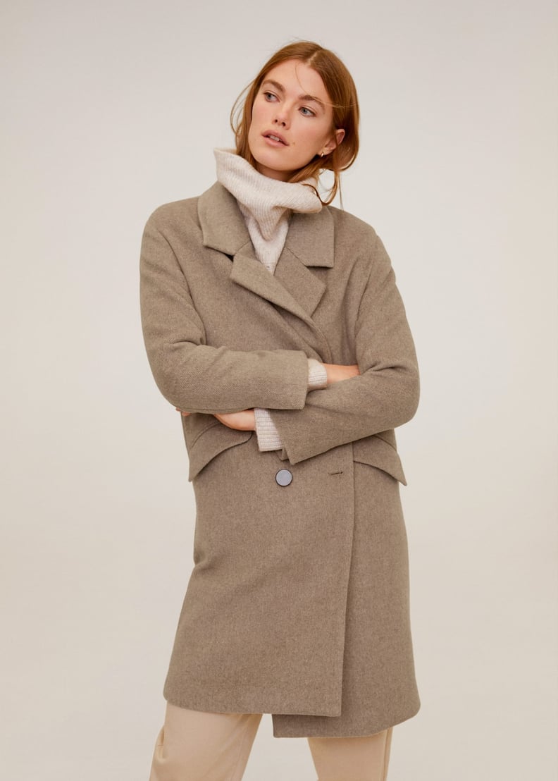 Mango Lapels Structured Coat