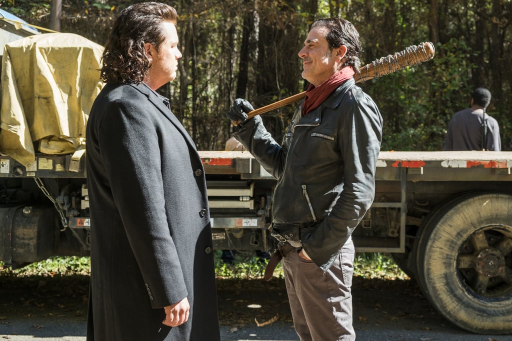Is he finally standing up to Negan (Jeffrey Dean Morgan)?