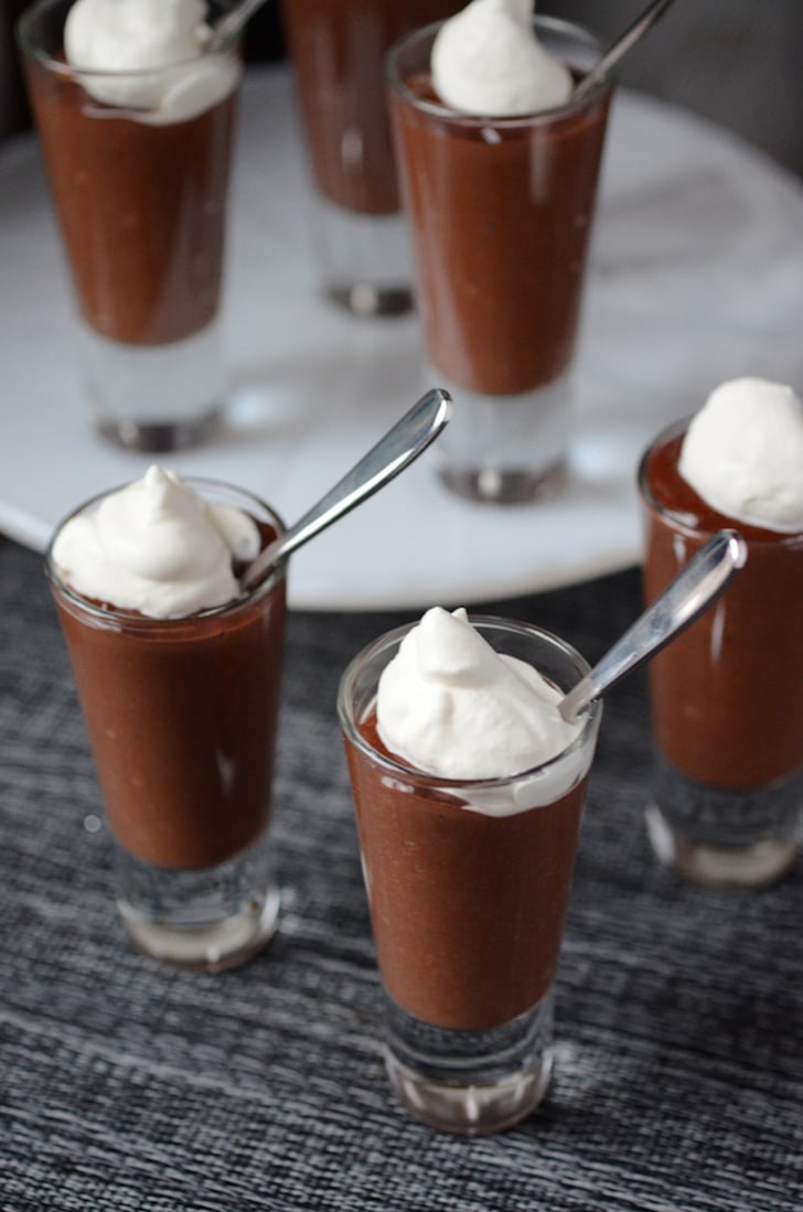 Dark Chocolate Pudding Shots Mini Dessert Recipes POPSUGAR Food