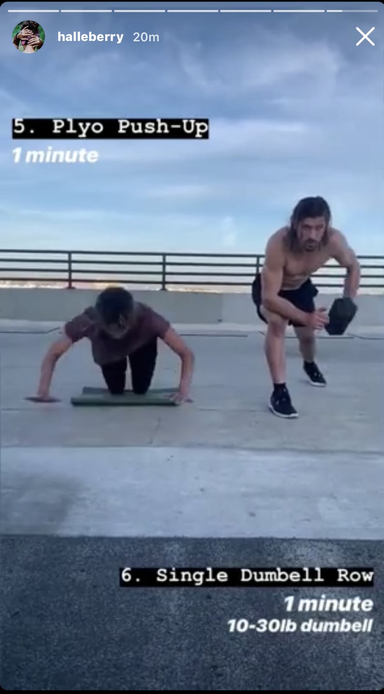 Plyo Push-Up and Single-Dumbbell Row