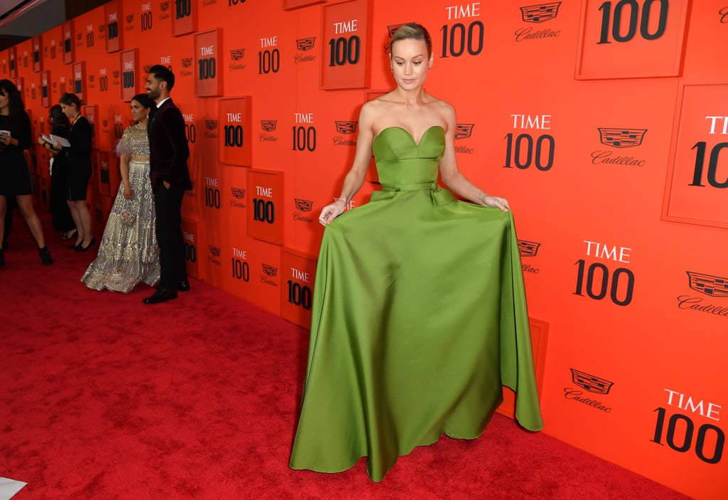 Brie Larson Green Prada Dress Time Gala April 2019