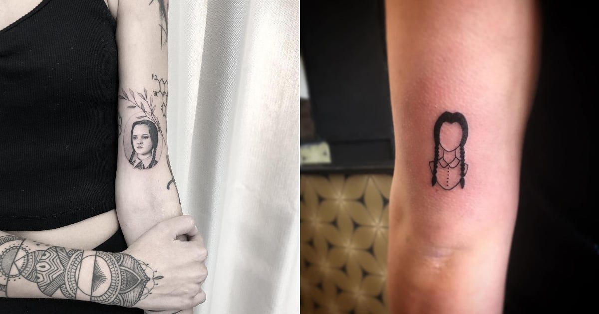 29 hauntingly beautiful Morticia Addams tattoos  CafeMomcom