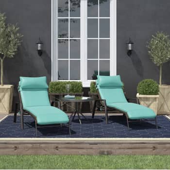 Faunce reclining chaise sales lounge with cushion