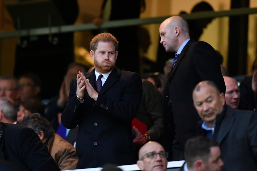 Prince Harry at Six Nations Rugby Match February 2019