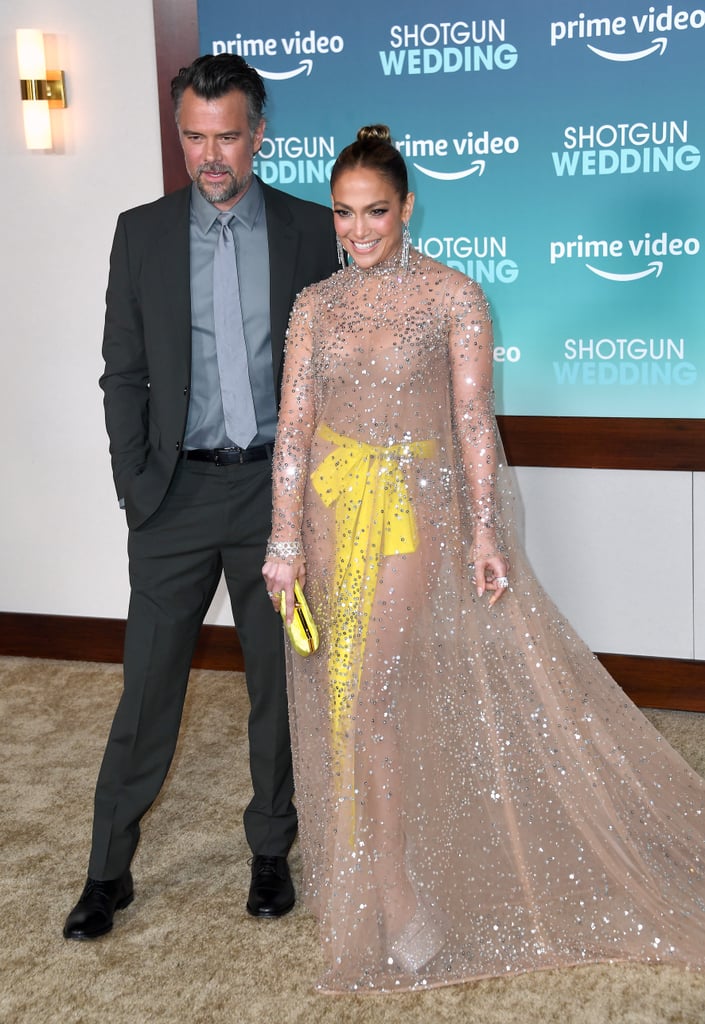 Josh Duhamel and Jennifer Lopez at the LA Premiere of "Shotgun Wedding"